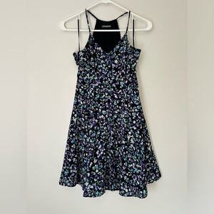 Express Size 0 Spring Floral A-Line Mini Dress